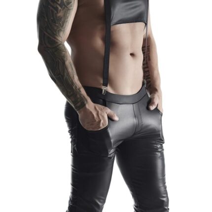 Bermudas TRA001 schwarz von Regnes Fetish Planet