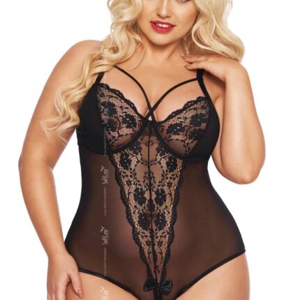 schwarzer Body ouvert 1891 - 2XL