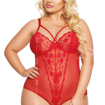 roter Body ouvert 1891 von Softline Plus Size Collection
