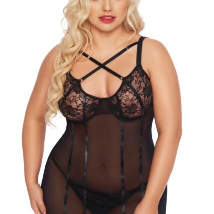 schwarzes Chemise 1896 - 2XL