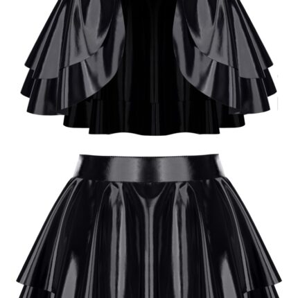 schwarzer Damen-Rock TDMadlene001 - L