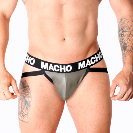 MACHO - MX27GR JOCK LEDER GRAU BEIGE M