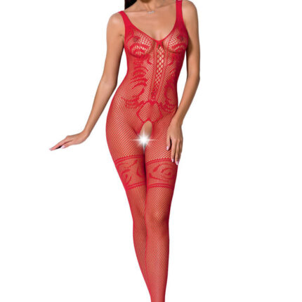 PASSION - WOMAN BS069 ROTER BODYSTOCKING, EINE GRÖSSE