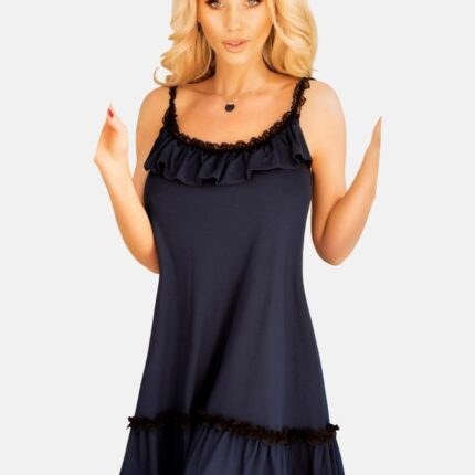 dunkelblaues  Petticoat Kleid KA922384 - 2XL