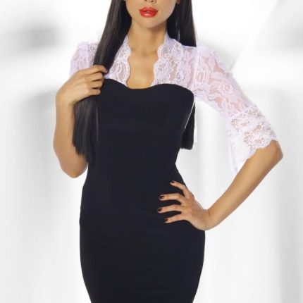 Minikleid mit Spitze XL