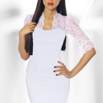 Minikleid mit Spitze XS