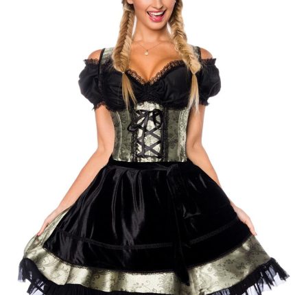 Premium Dirndl aus edlem Jacquard Stoff XL