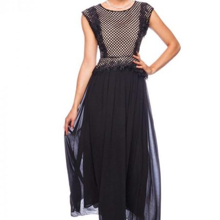 Abendkleid mit Stickerei S/M
