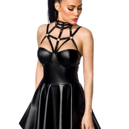 Harness-Wetlook-Minikleid 18266 - XL/2XL