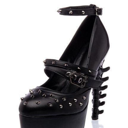 Plateu-Pumps mit Riemen  39