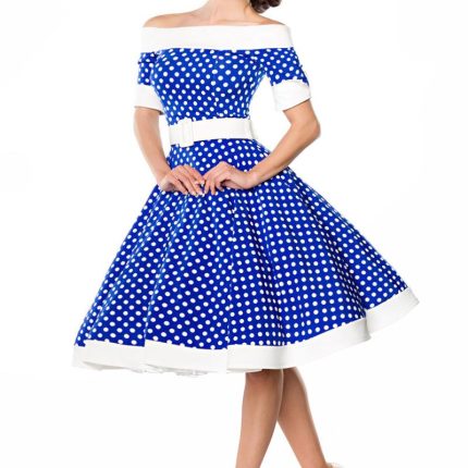 schulterfreies Swing-Kleid L