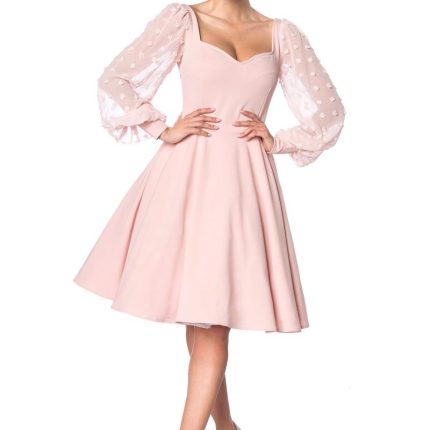 Retrokleid mit langen Ärmeln 4XL