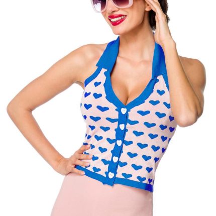 Stricktop mit Kragen S-L