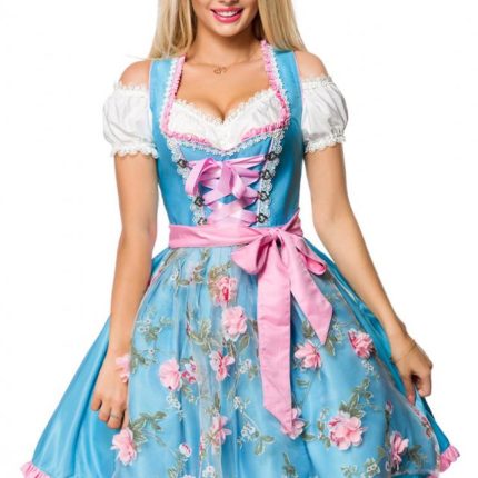 Dirndl mit Blumenschürze XL