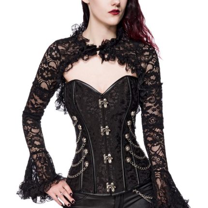 Gothic-Bolero aus Spitze M