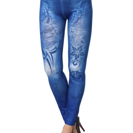 Leggings in Jeansoptik OS