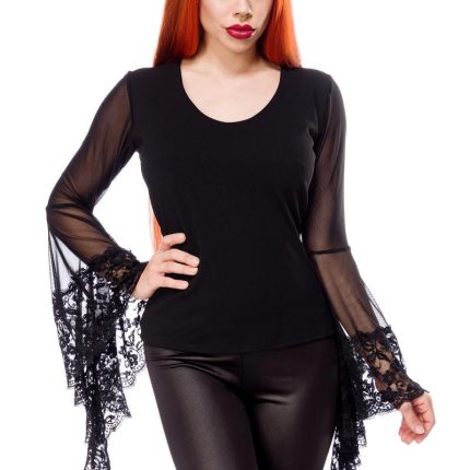 Top mit Spitze L