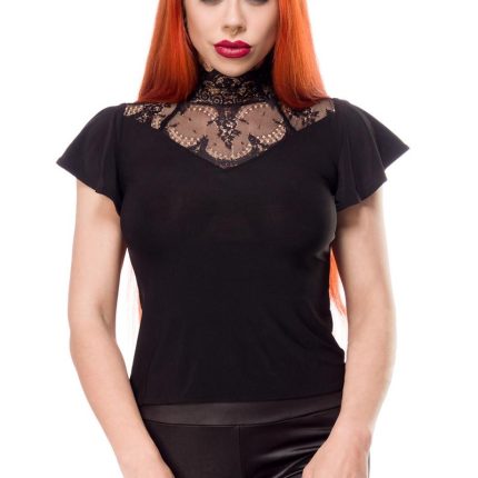 Top mit Spitzeneinsatz XL