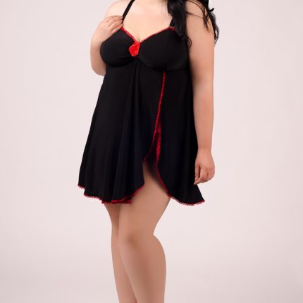 schwarzes Babydoll E/2009 54/56 von Andalea Dessous