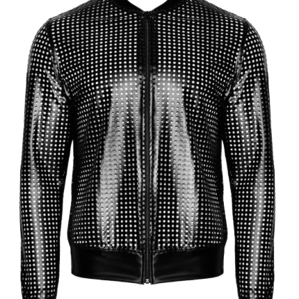 schwarze Powerwetlook Jacke H076 - L