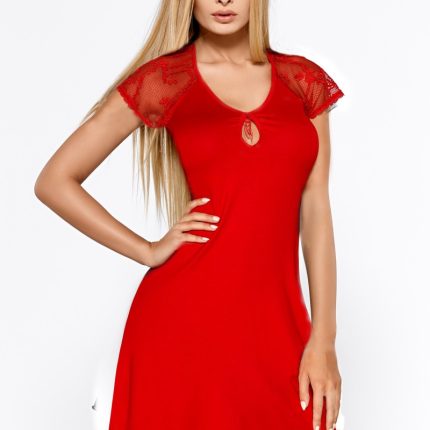 rotes Nachtkleid Hillary XXL