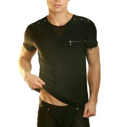 schwarzes Herren T-Shirt Open Spirit von Look Me