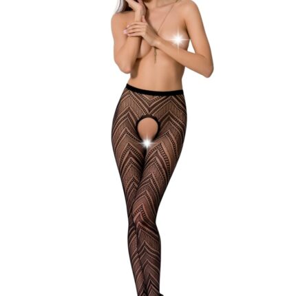ouvert Strumpfhose S010 schwarz von Passion Erotic Line