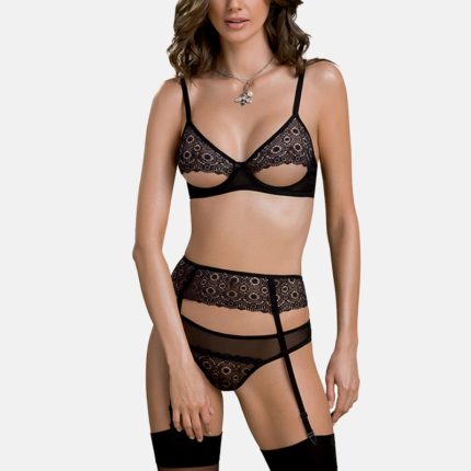 schwarzes 3-teilges Set PA596663 - 2XL/3XL