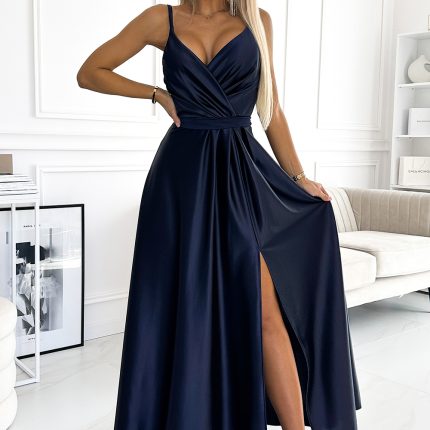 Langes Kleid model 188108 Numoco  (L) - Größe L