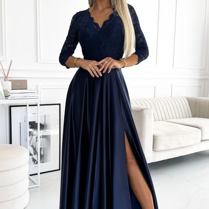 Langes Kleid model 188119 Numoco  (XL) - Größe XL