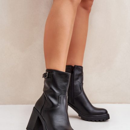 Stiefeletten mit Absatz model 204674 Step in style  (39) - Größe 39