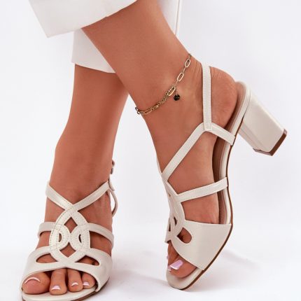 Sandalen mit Absatz model 212837 Step in style  (38) - Größe 38