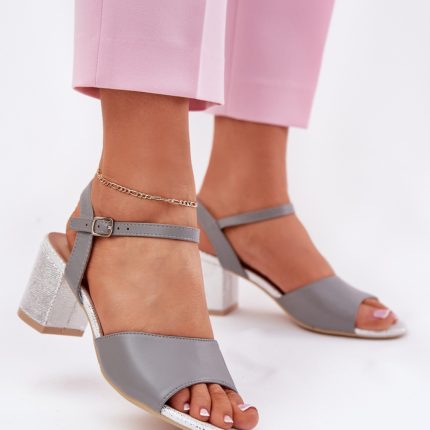 Sandalen mit Absatz model 213012 Step in style  (39) - Größe 39