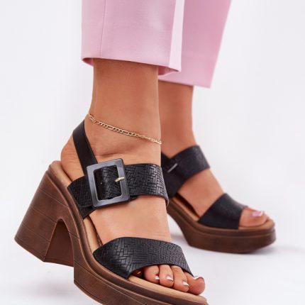 Sandalen mit Absatz model 213164 Step in style  (40) - Größe 40