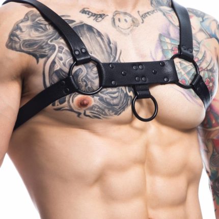 schwarzer Brust-Harness 01 von Cut4Men - Größe 01