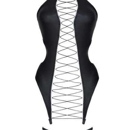 schwarze Corsage DDHekate001 - L - Größe L