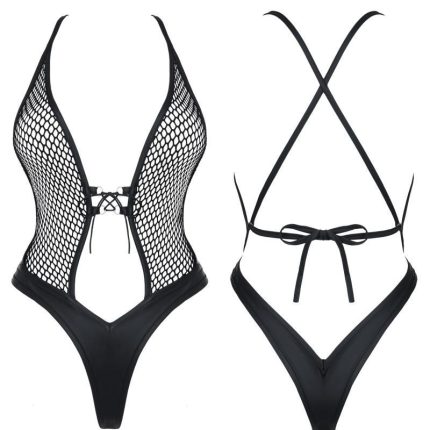 schwarzer Body DDTetyda001 - L - Größe L