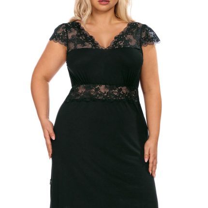 schwarzes Nachtkleid H181417 von Hamana