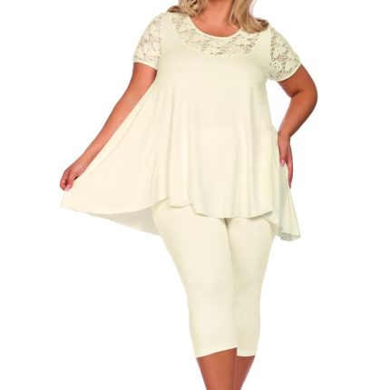 ecru Pyjama H182218 von Hamana