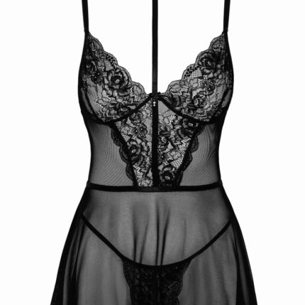 KISS249 Negligee aus Netz und Spitze - L/XL - Größe L