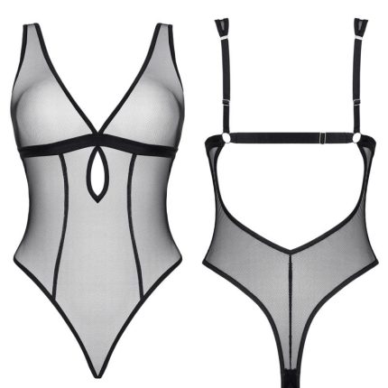schwarzer Body LXMireia001 - S - Größe S
