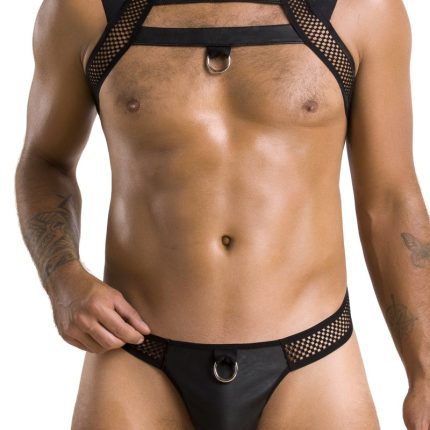 schwarzes Harness Set 043 - L/XL - Größe L