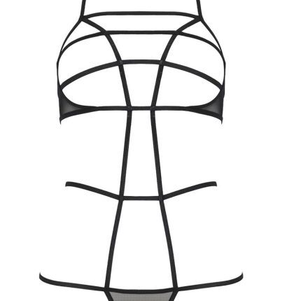 schwarzer Body PA595321 von Passion Devil Collection