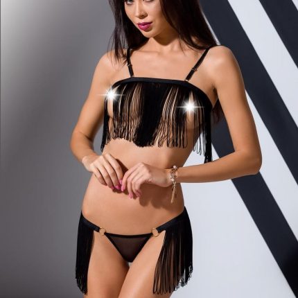 schwarzes Set Kassandra von Passion Devil Collection