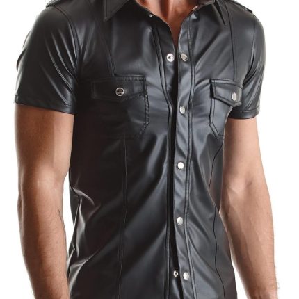 Herren Hemd RMLuca001 schwarz von Regnes Fetish Planet