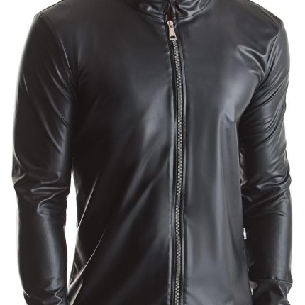 Herren Jacke RMGiorgio001 schwarz von Regnes Fetish Planet