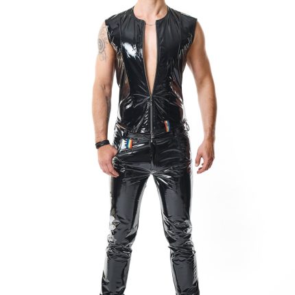 PVC Herren Weste RMTaddeoRBW schwarz von Pride Festih Line